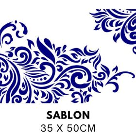 Gazdag indamintás sablon S8065