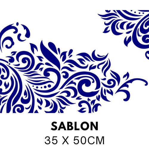 Gazdag indamintás sablon S8065