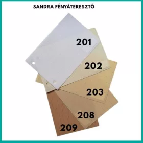 Szalagfüggöny lamella Sandra fényszűrős