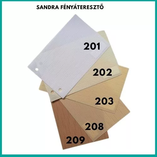 Szalagfüggöny lamella Sandra fényszűrős