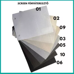   Szalagfüggöny lamella Screen, fényszűrős, áttetsző, lángmentes