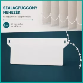 Szalagfüggöny nehezék 127 mm-es lamellákhoz
