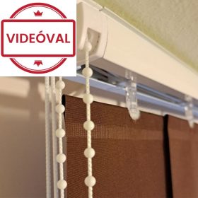 Szalagfüggöny-sín méretre készítve