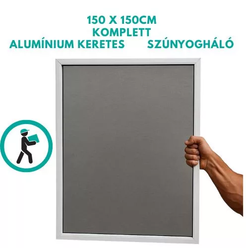 Alumínium keretes szúnyogháló – tartós, elegáns és praktikus védelem 120 x 120cm-es hálóval