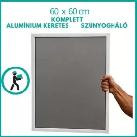   Alumínium keretes szúnyogháló – tartós, elegáns és erős védelem 60 x 60cm-es hálóval