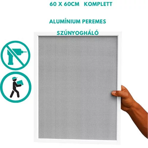 Alumínium PEREMES szúnyogháló – tartós, elegáns és praktikus védelem 60 x 60cm-es hálóval