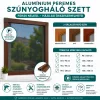 Alumínium PEREMES szúnyogháló FAMINTÁS akárredőny alá is 90 x 90cm-es hálóval