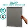 Szúnyogháló peremes kerettel 150 x 150cm-es hálóval