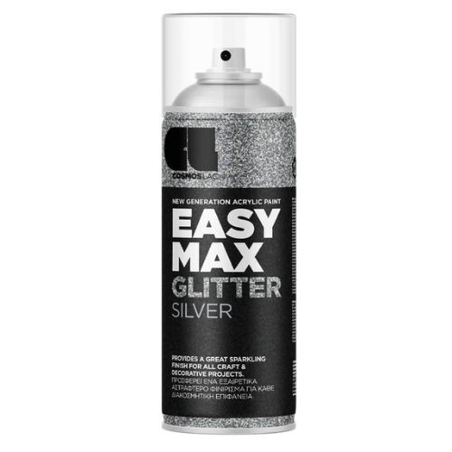 Cosmos Lac EASY MAX 400ml GLITTER SILVER