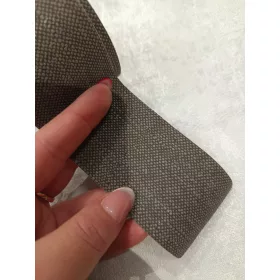   Dekorál LUX sötétbarna egyszínű szövetmintás tapétaszegély 5cm G1