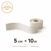Dekorál LUX fehér alapon ezüstösen csillogó szövetmintás tapétaszegély 5cm G2