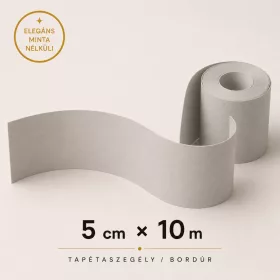   Dekorál LUX törtfehér betonhatású tapétaszegély 5cm G3