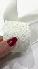 Dekorál LUX fehér alapon csillogó ezüst geometriai mintás tapétaszegély 5cm G4