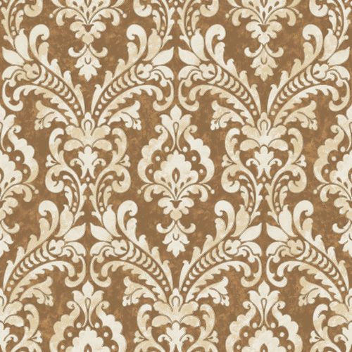 Antik elegáns, bronz-bézs színű barokk- ornamentális minta VD219173