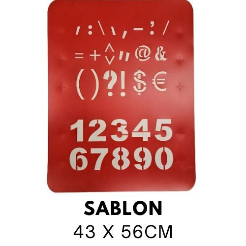 Festősablon -  Számok XL-315