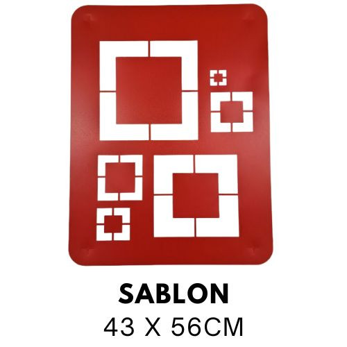 Festősablon -  Négyszögek XL357