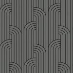   Vision szürke karbon alapon fekete geometriai mintás tapéta Z76005