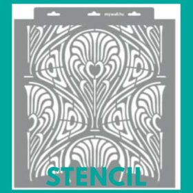 Art Deco stencil - 3D - 6 méret