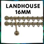 Landhouse fém karnisgarnitúrák 16mm