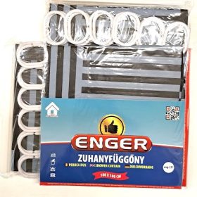 Fekete csíkos zuhanyfüggöny eng-237