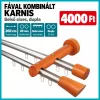Fa-fém kombinált AKCIÓS dupla karnis, belső sínes 200cm