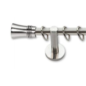 Landhouse 16mm fém karnisgarnitúra inox Apszis véggel