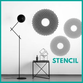 Kaleidoszkóp stencil - 3D - 3 méret