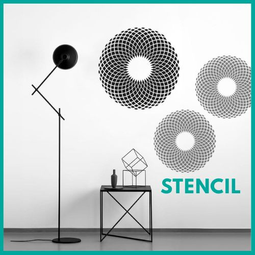 Kaleidoszkóp stencil - 3D - 3 méret