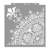 Mandala + bordűr stencil - 3D - 6 méret