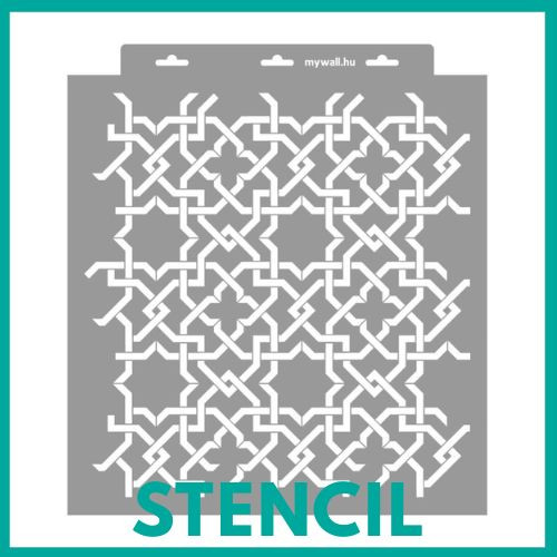 Csillagfonat stencil - 3D - 6 méret