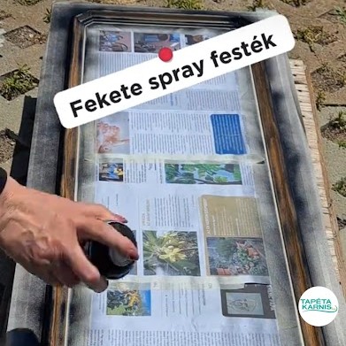 Tükörfelújítás DIY – így kapott „új ruhát” Béla, a régi barna keretes tükröm!