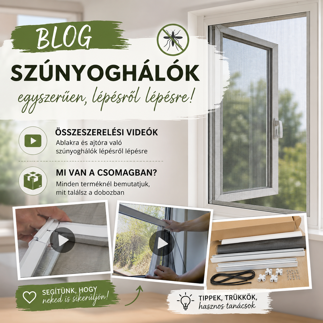 Szúnyoghálós videók