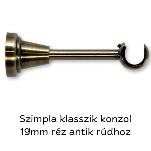 Landhouse 19mm karnis réz antik színben Venus véggel Landhouse 19mm karnis réz antik színben Venus véggel
