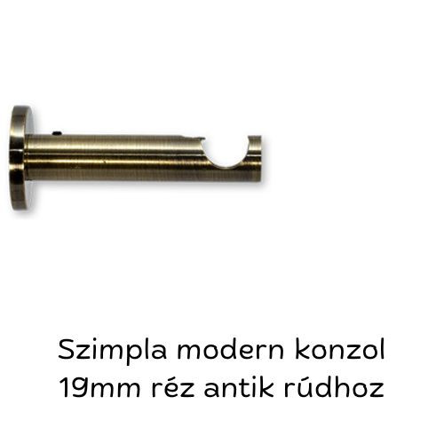 Landhouse 19mm karnis réz antik színben Grip véggel Landhouse 19mm karnis réz antik színben Grip véggel