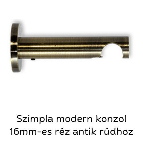 Image of Szimpla modern konzol réz antik