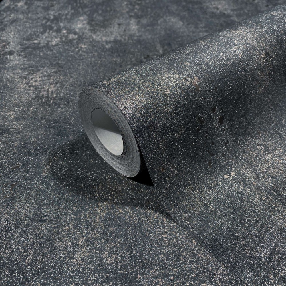 Image of Antik fekete betonhatású tapéta 34271