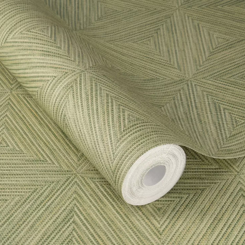 Image of Back To Nature zöld geometriai mintás tapéta 571288