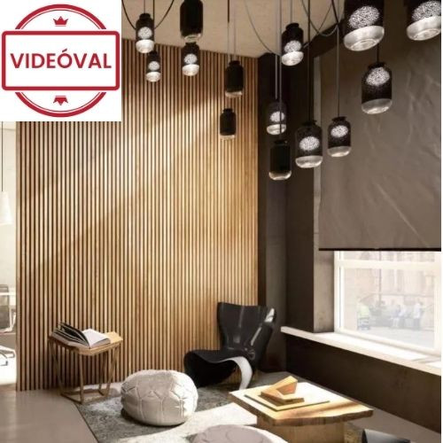 Image of Keskeny lamellás akusztikus falpanel 60 x 240cm 5 színben