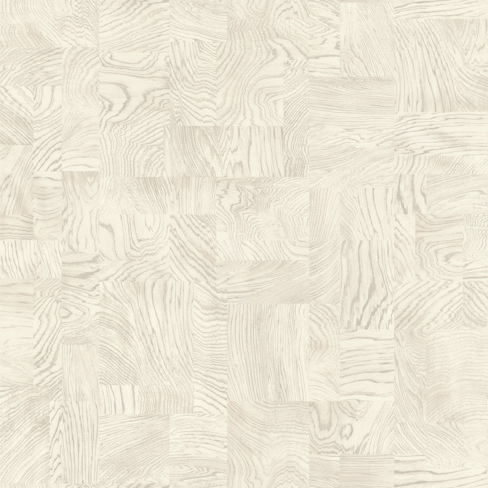 Image of African Queen világosszürke-törtfehér modern fa kocka mintás tapéta 751628