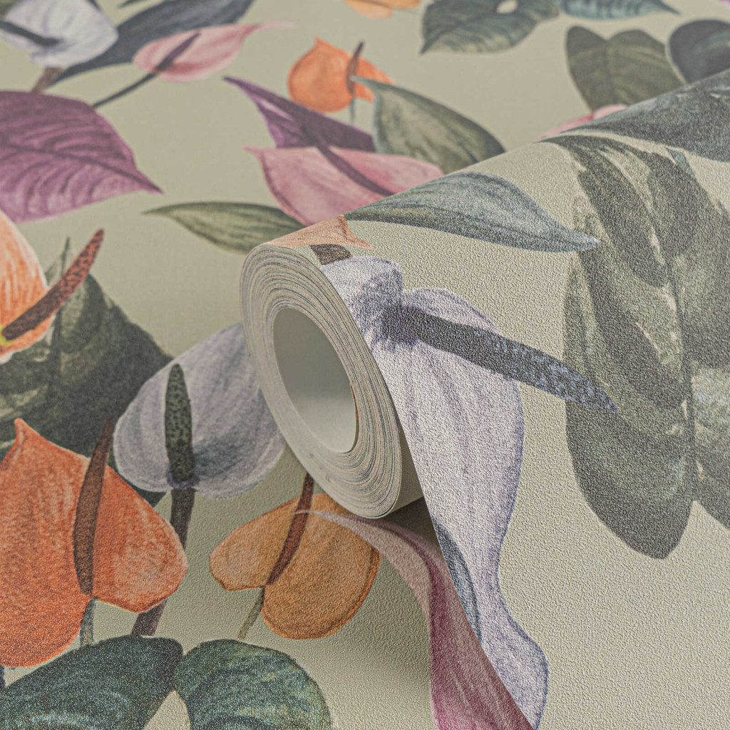 Image of Anna D'Andrea flamingó virágos tapéta 78210-2