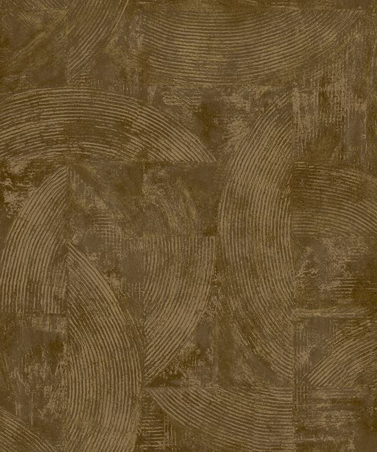 Image of Barna-bronz absztrakt geometria mintás tapéták A56104