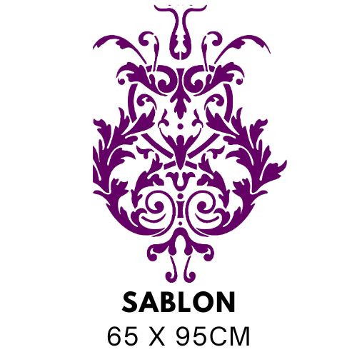 Image of Barokk címer mintás festősablon 5137