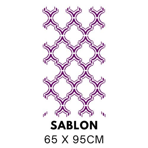 Image of Geometrikus marokkói stílusú festősablon 5146
