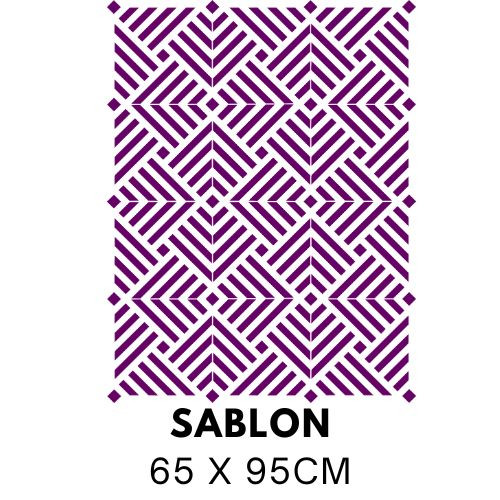 Image of Csíkozott geometrikus minta sablon 5320