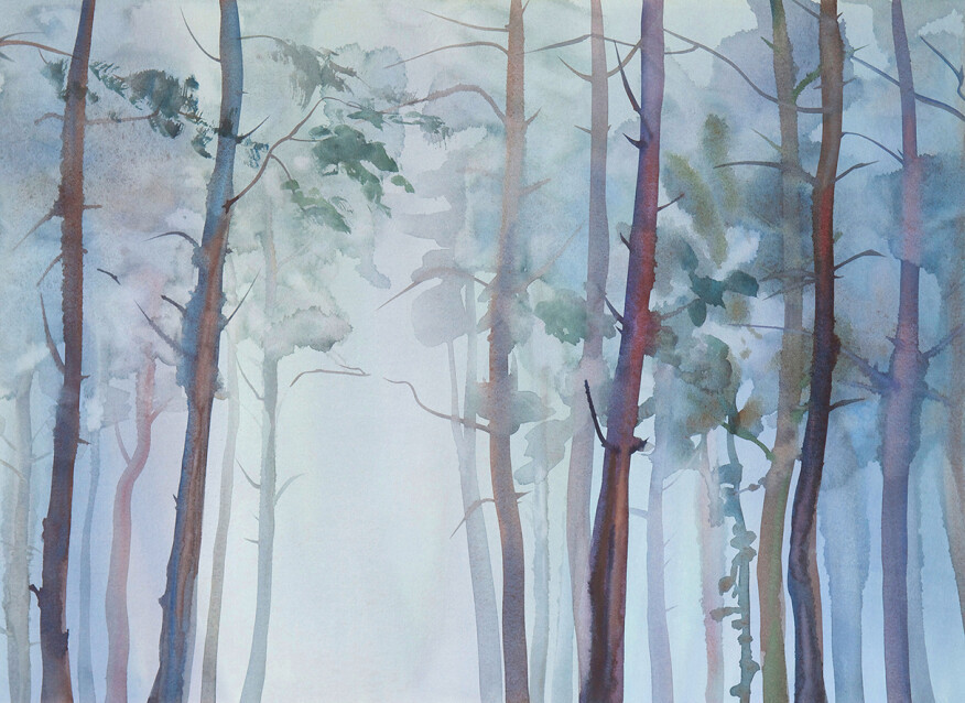 Image of Aquarelle Forest poszter DD118801