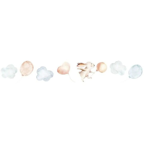 Image of Állatos lufis pasztell árnyalatú gyermek bordűr KOD45868