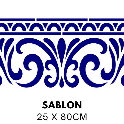 Image of Klasszikus szegély minta sablon S2604