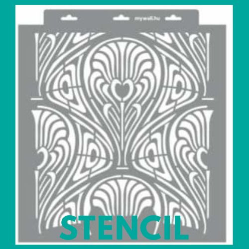 Image of Art Deco stencil - 3D - 6 méret